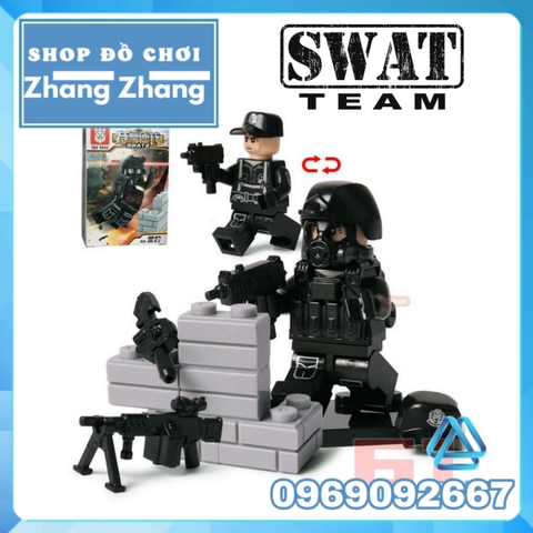 Lego xếp hình cảnh sát police lực lượng đặc nhiệm S.W.A.T Swat Lego MinifiguresTbs Toys Tbs 11-16 Tbs 0211