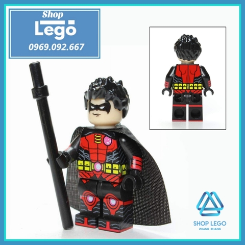 Xếp hình Deathstroke, Martian Manhunter, Flash Siêu anh hùng DC Comics Lego Minifigures POGO PG8211