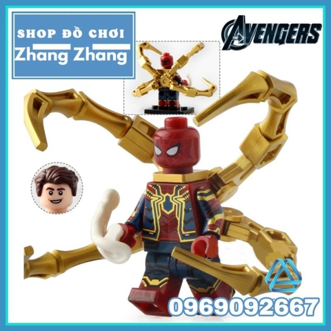 Xếp hình Avengers End Game Captain Marvel Spider-Man Pepper Thor Thanos America Rocket Racoon Lego Minifigures WM6061