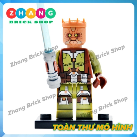 Xếp hình Star Wars Luke Skywalker - Ben Kenobi - Maul - Kao Darth Sidious - Anakin - C-3PO Lego Minifigures POGO PG8021