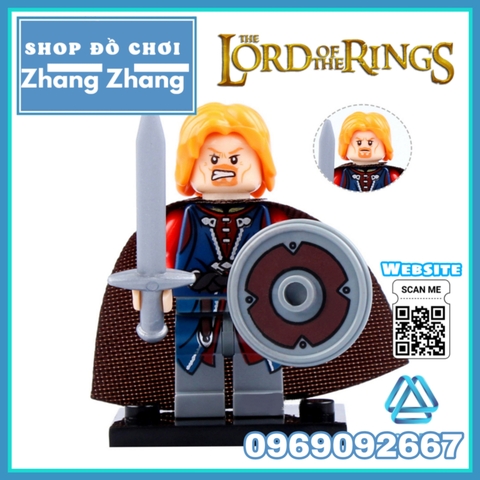 Xếp hình The Hobbit Theoden - Eomer - Rohan - Wormtongue - Boromir - Aragorn - Bowman Lego Minifigures Pogo PG8031