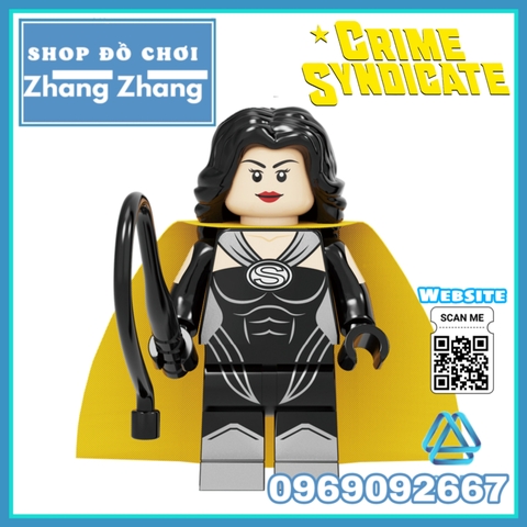 Xếp hình DC's Crime Syndicate Grid Power Ring Johnny Quick Superwoman Ultra Man Deathstorm Lego Minifigures Kopf KF6104