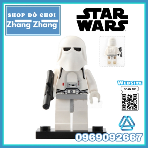Xếp hình Rey - Luke Skywalker - Sabine - Ahsoka Tano - Kit Fisto - Jag - Snowtrooper Lego Minifigures Lele C023 030