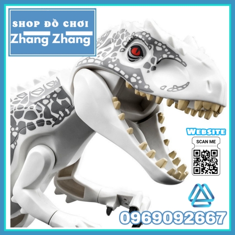 [29cm] Xếp hình Khủng long bạo chúa Indominus rex trong Công viên kỷ Jura - Jurassic Park Lego Minifigures Lele L033