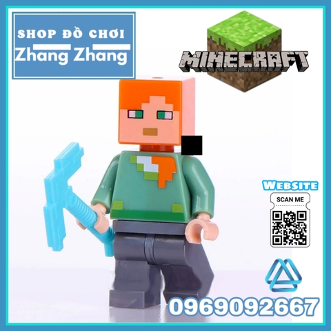 Xếp hình Mineblocks mô phỏng trò chơi Minecraft Lego Minifigures Xinh X0295