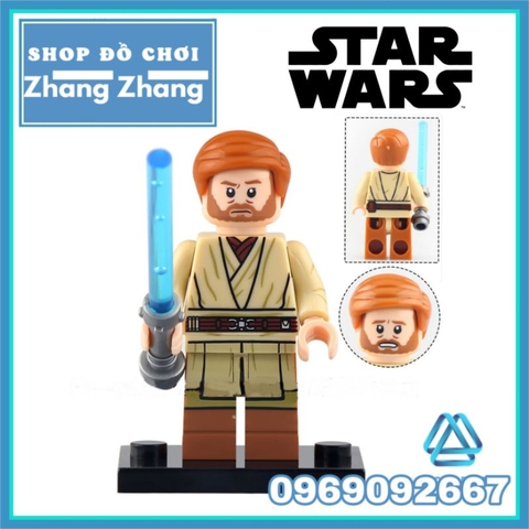 Đồ chơi xếp hình Star Wars Darth Maul Fifth Brother Reva Ben Kenobi Anakin Skywalker Vader Minifigures Koruit KT1059