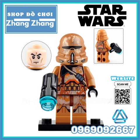 Đồ chơi xếp hình Star Wars binh đoàn Stormtrooper và Shadow Guard Minifigures POGO PG8287