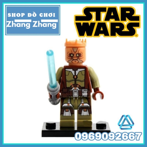 Xếp hình Star Wars Luke Skywalker - Ben Kenobi - Maul - Kao Darth Sidious - Anakin - C-3PO Lego Minifigures POGO PG8021