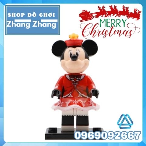 [FREESHIP MAX] Đồ chơi Xếp hình Giáng sinh Merry Christmas Mickey - Minnie - Angel - Stitch - Sonic - Santa Claus Minifigures WM6076 [Shop Đồ Chơi Zhang Zhang]