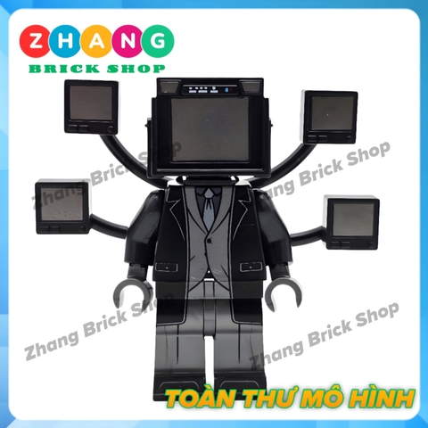 Đồ chơi mô hình nhân vật Skibidi Toilet Large TV Man 1.0 KDL826 K2188 Zhang Brick Shop