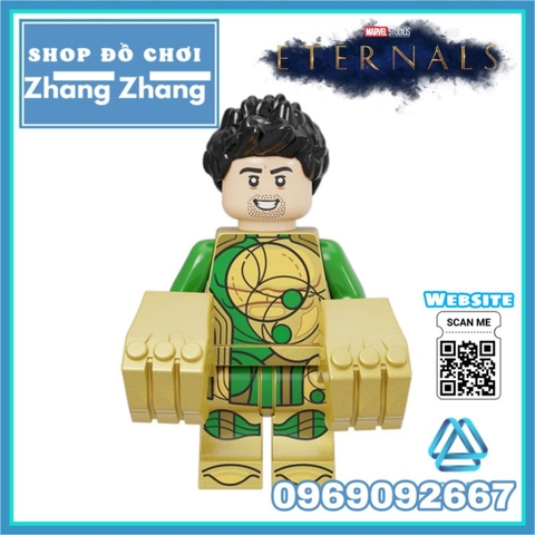 Đồ chơi xếp hình Eternals gồm Ikaris Thena Gilgamesh - Makkari Ajak Kingo - Sersi Phastos Druig Minifigures Kopf E0101