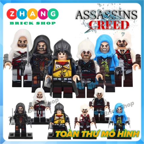 Đồ chơi xếp hình Assassin creed gồm Kenway Firenze Dorian Firenze Cormac Dorian Minifigures POGO PG8020