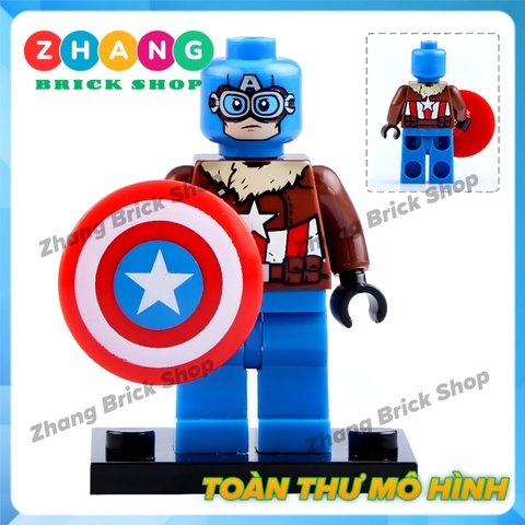 Xếp hình Captain America - Super Adaptoid - SpiderBoy - She Hulk - Hammer - Coulson Marvel Lego Minifigures Xinh X0151