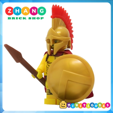 Xếp hình Sparta Gladiator 300 chiến binh Spartacus hùng mạnh nhất hành tinh Lego Minifigures Xinh X0164 Xh647