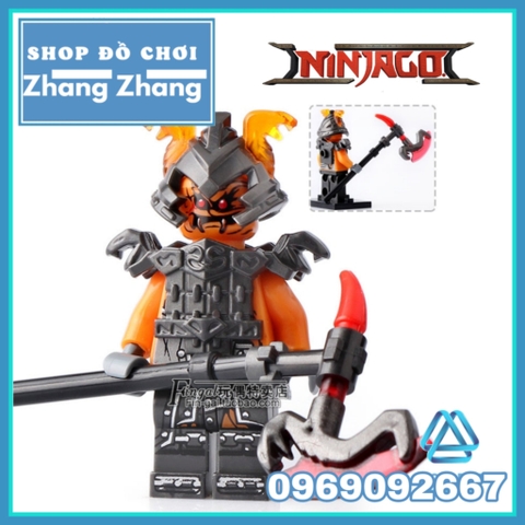 Xếp hình Ninjago Shadow - Ash - Slackjaw - Blunck - Rivett - Vermin - Raggmunk - Machia Lego Minifigures POGO PG8055
