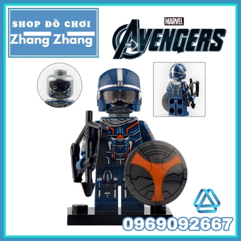Xếp hình Yelena - Taskmaster - Black Widow - Iron Maiden - Red Guardian Lego Minifigures Xinh X0289