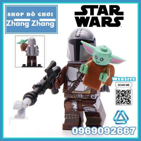 Xếp hình Star Wars The Mandalorian Chiến tranh giữa các vì sao Lego Minifigures Wm899A