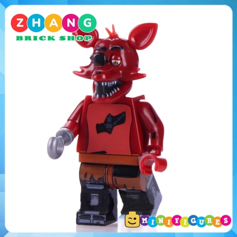 Xếp hình Chica - Bonnie - Foxy Spintraft - Freddy trong Five Night at Freddy Lego Minifigures WM6074