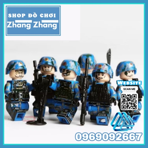 Đồ chơi Xếp hình lực lượng Thủy Quân lục chiến Navy Military Lego Minifigures Tbstoys Tbs53-58
