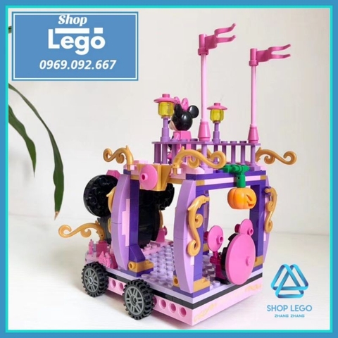 Xếp hình Xe diễu hành Minnie Mouse trong phim hoạt hình chuột Micky Lego Minifigures PRCK 69654