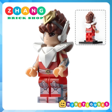 Xếp hình Athena - Pegasus - Cygnus Hyoga - Shiryu - Ikki trong Saint Seiya Lego Minifigures POGO PG8128