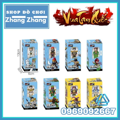 Đồ chơi xếp hình Tam Quốc Three Kingdom Đông Ngô Thục Hán Khương Duy Lục Tốn Minifigures Decool 20325 20330