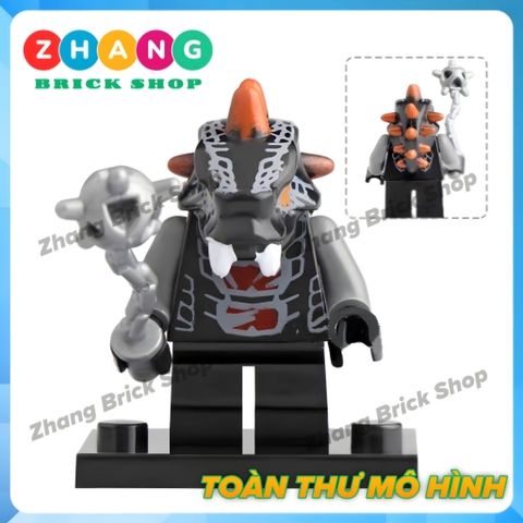 Xếp hình Ninjago Tộc rắn Chop rai Skales Acidicus Pythor Skalidor Bytar Rattla Fangdam Lego Minifigures Lele A025 032