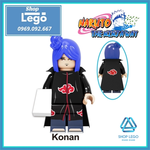 Xếp hình Naruto gồm Uchiha - Killer Bee - Yonda - Konan - Hyuga - Akimichi - Hidan - Kakuzu Lego Minifigures Kopf KF6119