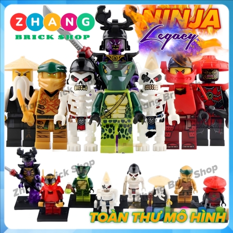 Xếp hình Ninjago đại chiến tộc rắn và bạch cốt tinh tộc Lego Minifigures LELE A098 105