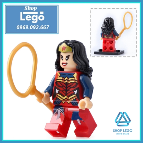 Xếp hình Wonder Woman Blue Beetle Giganta Green Goblin Citizen Steel Talia Al Ghul Venom Lego Minifigures Xinh X0170