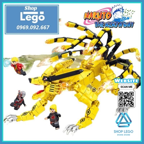 Xếp hình 429 hình Cửu Vĩ hồ Kyuubi hay Kurama trong Naruto Lego Minifigures PRCK 69631