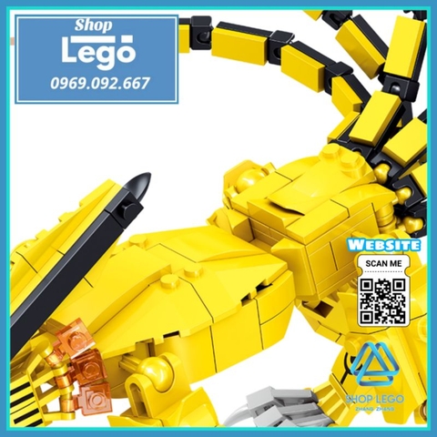 Xếp hình 429 hình Cửu Vĩ hồ Kyuubi hay Kurama trong Naruto Lego Minifigures PRCK 69631