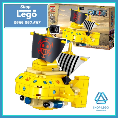 Xếp hình One Piece Tàu hải tặc Polar Tang - Nine Snake - Thousand Sunny - Going Merry Lego Minifigures PRCK 69855