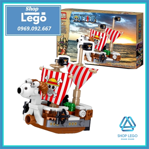 Xếp hình One Piece Tàu hải tặc Polar Tang - Nine Snake - Thousand Sunny - Going Merry Lego Minifigures PRCK 69855