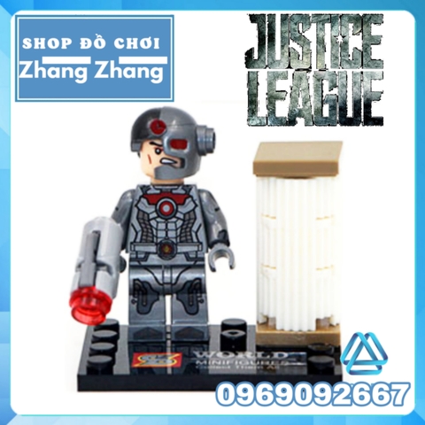 Xếp hình Dawn of Justice League - Tornado - wonder Woman - Green Lantern - Cyborg - Superman Lego Minifigures Sy Sy289