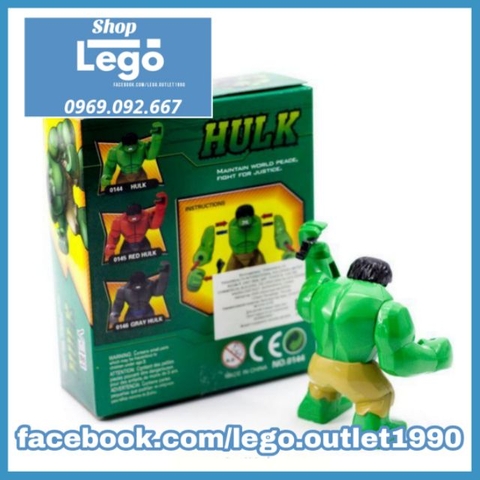 Xếp hình Hulk Avengers Endgame Siêu anh hùng Marvel Lego Minifigures Decool 0144