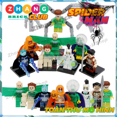 [44 hình] Xếp hình Dortor Octopus Spider-Man : Homecoming Lego Minifigures Xinh Xh325 x0123