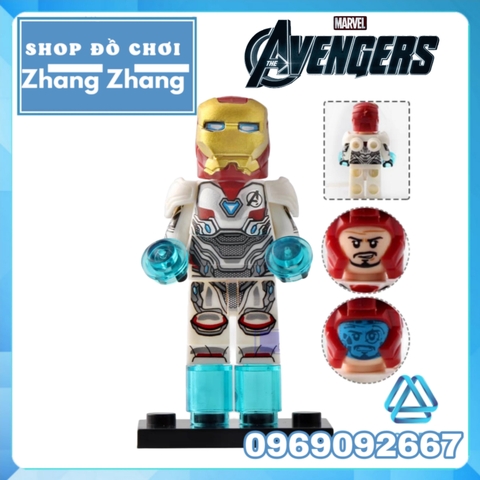 Xếp hình Người sắt War Machine Hawkeye Pepper Mk85 Mk50 Hulk Iron Man Avengers : Endgame Lego Minifigures Koruit KT1026