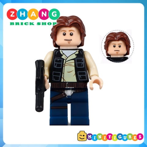 Xếp hình Star Wars Han Solo Palpatine Chirrut Imwe Obi-Wan Kenobi Darth Malgus Krennic Leia Lego Minifigures Pogo PG8024