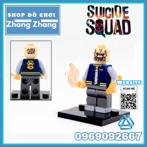 Xếp hình Suicide Square Deadshot Captain Boomerang Killer Croc EL Diablo Katana Enchantress Lego Minifigures Xinh X0122