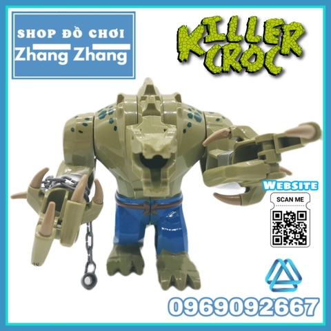 Xếp hình Killer Croc Crocodile trong Batman mới nhất 2020 Lego Minifigures Pogo PG1865 LeLe D173
