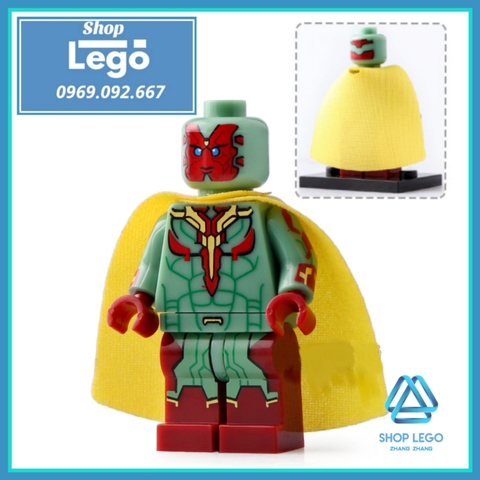 Xếp hình Avengers: Infinity War Vision Proxima Midnight Wasp Dr Strange Gamora Iron Man MK50 Lego Minifigures Xinh X0187