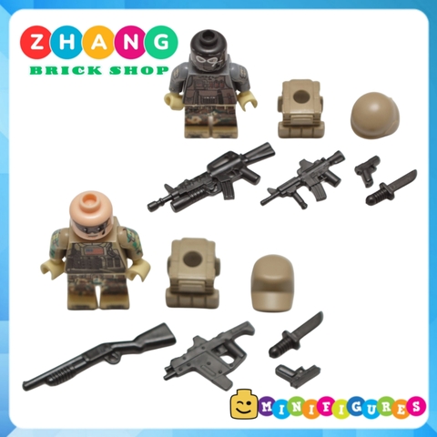 Xếp hình thủy quân lục chiến Mỹ United States Marine Corps Modern War Lego Minifigures Decool 308 311