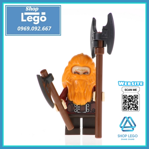 Xếp hình The Lord of the Rings Fili Dain Kili Oin Gloin Dori Goblin Gundabad Orc Lego Minifigures Pogo PG8183