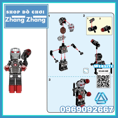 Xếp hình Avengers Civil War Falcon - Winter Soldier - She Hulk - Black Panther - War Machine Lego Minifigures Xinh x0114