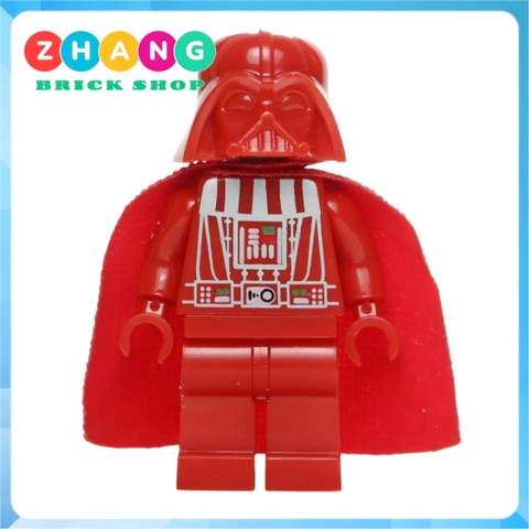 Xếp hình Star Wars Prototype Red Darth Vader Helmet Lego Minifigures WM297