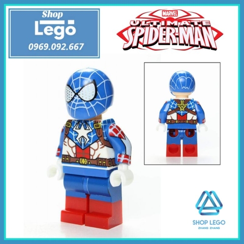 Xếp hình người nhện Captain Spider-Man Lego Minifigures Kopf KF6090 KF1168