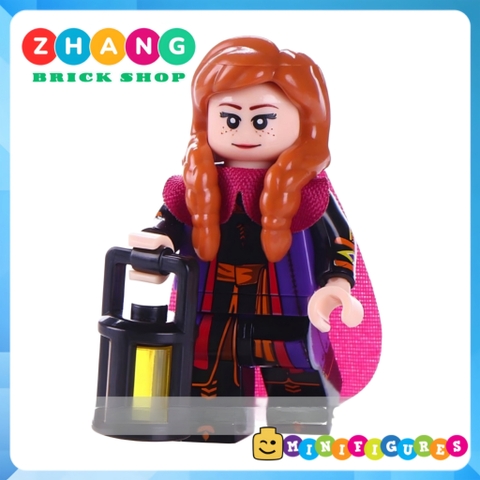 Xếp hình Nữ Hoàng Băng giá Frozen Elsa và Anna dành cho bé gái Lego Minifigures WM6084