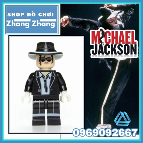 Xếp hình siêu sao ông hoàng nhạc POP Michael Jackson nhảy Beat it Lego Minifigures WM469