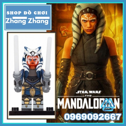 Xếp hình Star Wars Ahsoka Tano trong chiến tranh giữa các vì sao Mandalorian Lego Minifigures WM2114